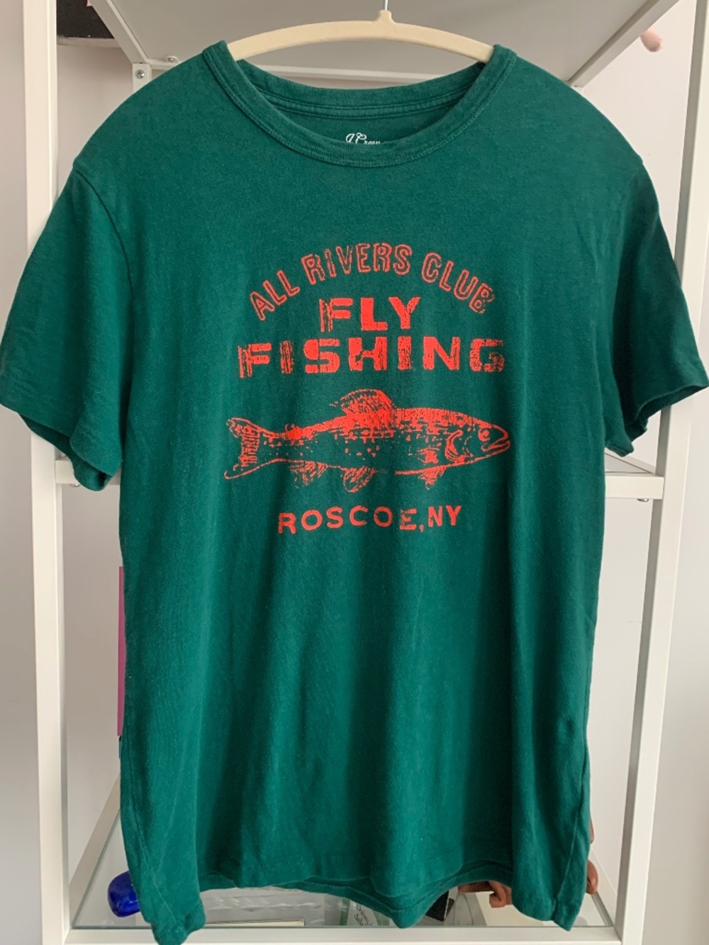 J.Crew Graphic Tee- Fly Fishing, Sz S